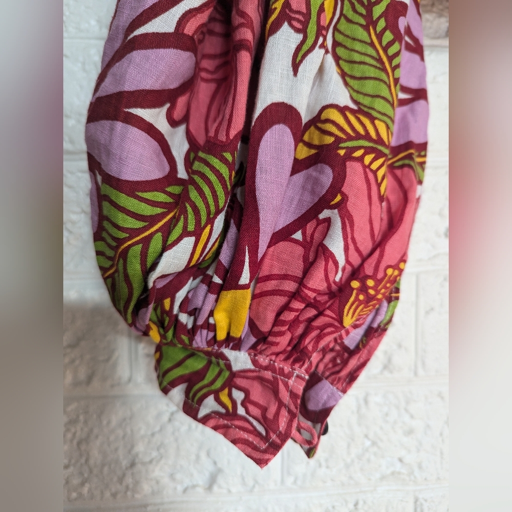SWF Frida Exaggerated Puff Sleeve Floral Top - Picture 6 of 11